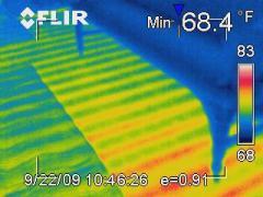 Radiant floor heat infrared scan