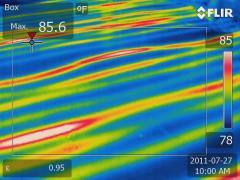 Radiant floor heat infrared scan