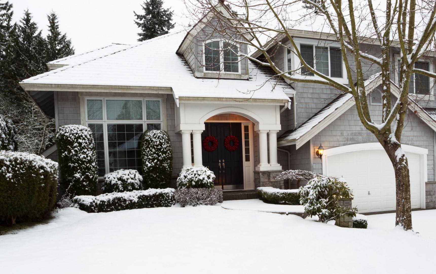 Infrared Diagnostics,  Snow covered house , MA